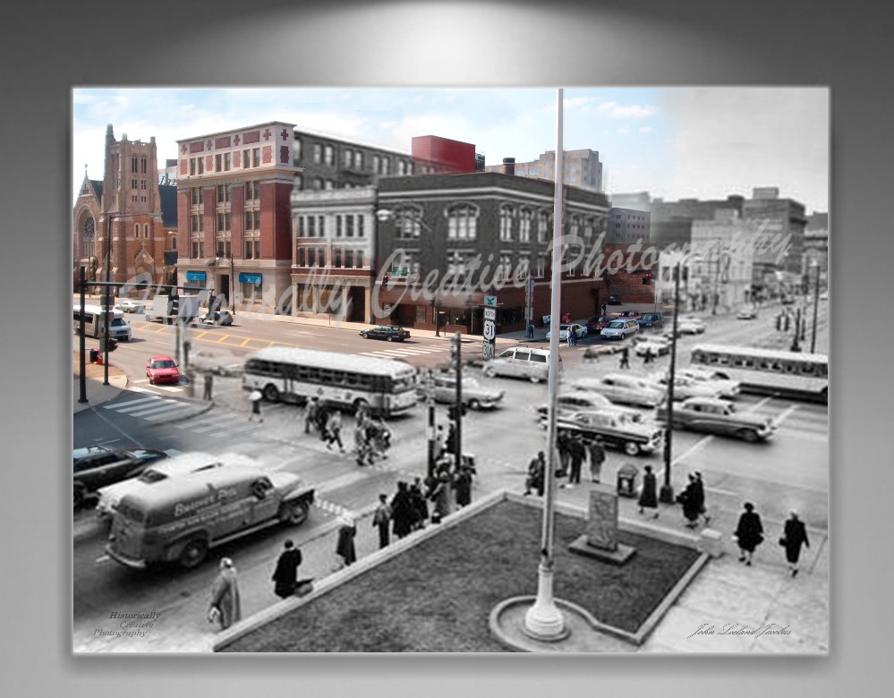 Nashville Broadway and 8th facing Morgan & Morgan Historic Nashville Old Nashville Photos